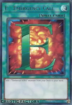 YUGIOH TCG SILVER ULTRA RARE BLC1-EN032 E - Emergency Call 1st Edition NM - Image 1