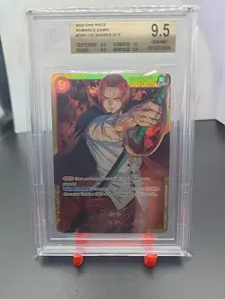 BGS 9.5 One Piece OP01-120 SEC Shanks - English - Romance Dawn Gem Mint Look - Image 1