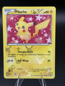 Pokemon Card TCG Pikachu RC7/RC25 2013 Legendary Treasures Radiant Holo - Image 1