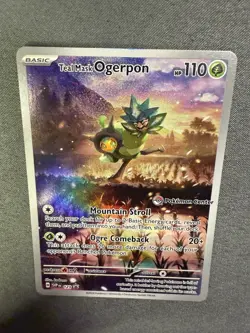 Teal Mask Ogerpon 123 POKEMON CENTER STAMLED PROMO Scarlet & Violet HOLO NM - Image 5