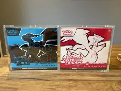 Pokemon Center Black Bolt & White Flare Elite Trainer Box ETB Combo WITH CASE - Image 1