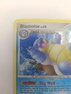 Blastoise 2/127 Platinum Rare Holo Pokemon Trading Card Near Mint - Image 3