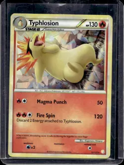 2010 Pokemon HeartGold & SoulSilver Typhlosion Promos Cracked Ice Holo #32/123 - Image 1