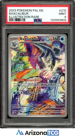 Pokemon 2023 Baxcalibur 210/193 Full Art Illustration Rare Paldea Evolved PSA 9 - Image 1