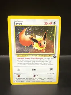 Pokemon - Eevee 11/53 - Wotc - Black Star Promo Holo Y Swirl - Image 1