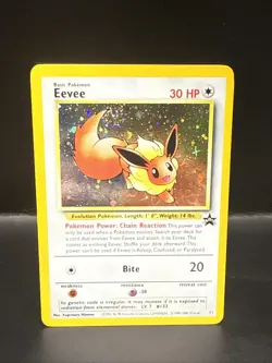 Pokemon - Eevee 11/53 - Wotc - Black Star Promo Holo Y Swirl - Image 2