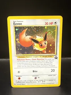 Pokemon - Eevee 11/53 - Wotc - Black Star Promo Holo AI Swirl - Image 2