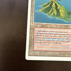 MTG Volcanic Island Dual Land Revised Edition, LP Condition - Thumb Dent - - Image 4