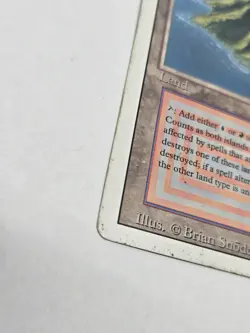 MtG Magic the Gathering Revised Edition 1994 Volcanic Island Dual Land LP - Image 2