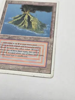 MtG Magic the Gathering Revised Edition 1994 Volcanic Island Dual Land LP - Image 3