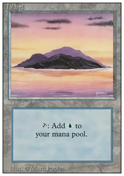 MTG Magic the Gathering Island (295/306) Revised Edition LP - Image 1