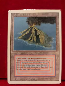 Volcanic Island - Revised Edition - Dual Land - Vintage MTG - LP - 1994 - Image 1
