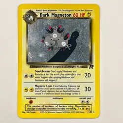 Dark Magneton 11/82 - SWIRL Holo Rare - Team Rocket Unlimited - Pokemon TCG MP - Image 3