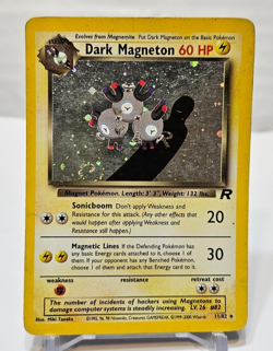 Dark Magneton 11/82 Holo Rare Unlimited Team Rocket *SWIRL* Pokemon 793 - Image 1