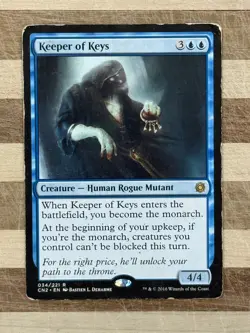 MTG Conspiracy: Take the Crown Keeper of Keys Card 34/221 - Image 1