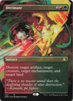 Decimate (Borderless) R Dominaria Remastered 444 LP-NM - Image 1