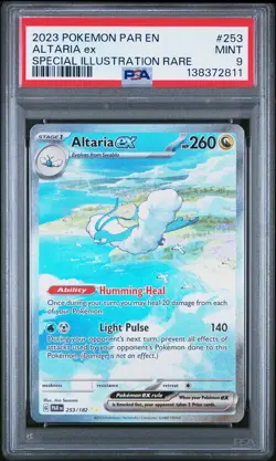 2023 POKEMON PAR EN-PARADOX RIFT SPECIAL ILLUSTRATION RARE #253 ALTARIA EX PSA 9 - Image 1
