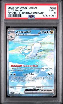 2023 POKEMON PAR EN-PARADOX RIFT SPECIAL ILLUSTRATION RARE #253 ALTARIA EX PSA 9 - Image 1