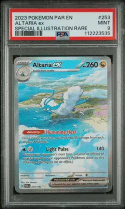 2023 POKEMON PAR EN-PARADOX RIFT SPECIAL ILLUSTRATION RARE #253 ALTARIA EX PSA 9 - Image 1