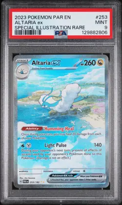 2023 POKEMON PAR EN-PARADOX RIFT SPECIAL ILLUSTRATION RARE #253 ALTARIA EX PSA 9 - Image 1