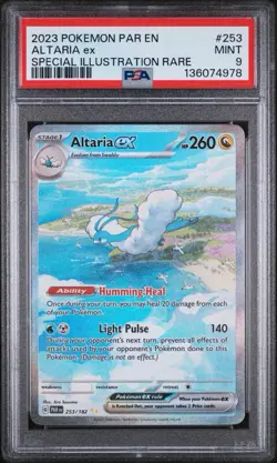 PSA 9 2023 POKEMON PAR EN-PARADOX RIFT 253 ALTARIA EX SPECIAL ILLUSTRATION RARE - Image 1