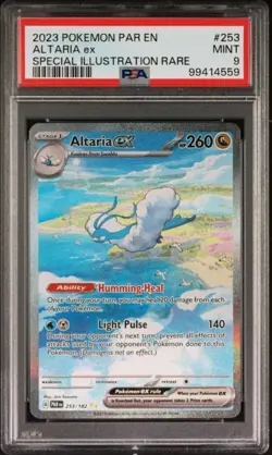 2023 POKEMON PAR EN-PARADOX RIFT SPECIAL ILLUSTRATION RARE #253 ALTARIA EX PSA 9 - Image 1