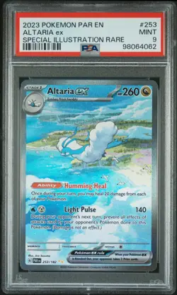 2023 POKEMON PAR EN-PARADOX RIFT SPECIAL ILLUSTRATION RARE #253 ALTARIA EX PSA 9 - Image 1
