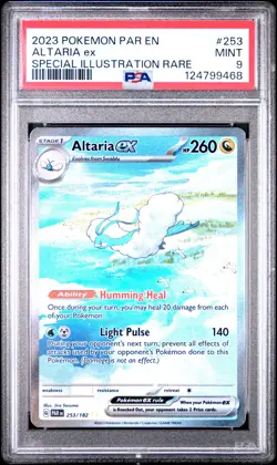 2023 POKEMON PAR EN-PARADOX RIFT SPECIAL ILLUSTRATION RARE #253 ALTARIA EX PSA 9 - Image 1