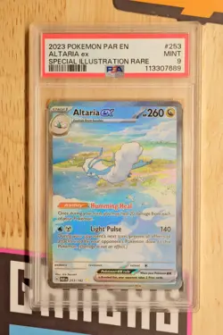 2023 POKEMON PAR EN-PARADOX RIFT SPECIAL ILLUSTRATION RARE #253 ALTARIA EX PSA 9 - Image 1