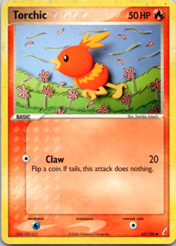 Pokemon TCG Torchic EX Crystal Guardians 65/100 Regular Common - Image 1