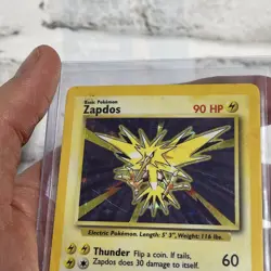 Pokemon Zapdos 016/102 Base Set Holo Vintage Vtg Nintendo Card WOTC TCG MP - Image 4