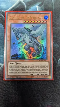 YUGIOH Gameceil, The Sea Turtle Kaiju DUDE-EN037 Ultra Rare 1st Edition - Image 1