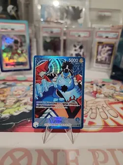 Jinbe (Alt Art) OP14-040 Leader One Piece The Azure Sea’s Seven Near Mint - Image 1