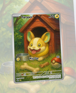 Custom TCG Fan Art Card Yamper - Image 1