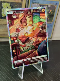 Yamper - Holo Fan Card Pokemon TCG Pocket Art | Secluded Springs (A4a) - Image 2