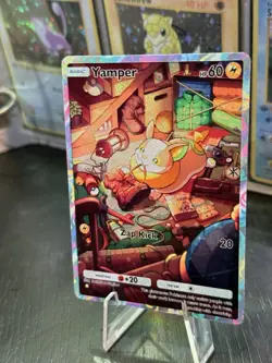 Yamper - Holo Fan Card Pokemon TCG Pocket Art | Secluded Springs (A4a) - Image 3