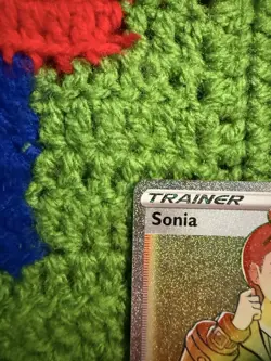 Pokemon Sonia Rainbow Rare Full Art Rebel Clash Card 203/192 - Image 2