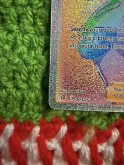 Pokemon Sonia Rainbow Rare Full Art Rebel Clash Card 203/192 - Image 5