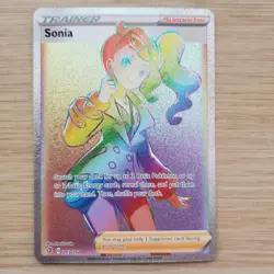Sonia 203/192 Pokemon Rebel Clash Rainbow Holo Full Art Card | MINT / NM - Image 2