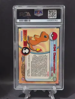 2000 TOPPS CHROME POKEMON T.V. #4 CHARMANDER PSA 9 - Image 2