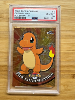 2000 Topps Chrome Pokemon T.V. - #4 Charmander - PSA 10 - Image 1