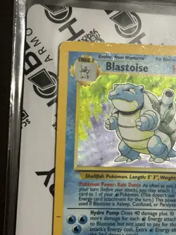 Pokemon TCG Blastoise Holo Rare Base Set 002/102 WOTC Heavily Played/Damaged - Image 2
