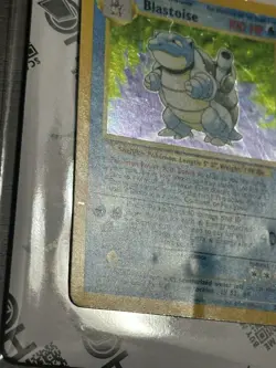 Pokemon TCG Blastoise Holo Rare Base Set 002/102 WOTC Heavily Played/Damaged - Image 4