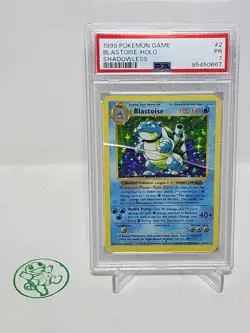 PSA 1 Blastoise 002/102 Base Set (Shadowless) Holo Pokemon - Image 1