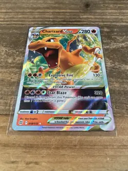Charizard VSTAR 018/172 Ultra Rare Brilliant Stars Pokemon Card NM-MINT - Image 2