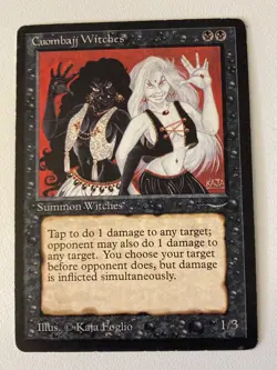 Magic the Gathering MTG Arabian Nights Cuombajj Witches MP (Beta Bob) - Image 1