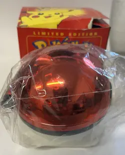 1999 Burger King Pokemon Pokeball with 23K Gold Plated Card PIKACHU Red Box COA - Image 5