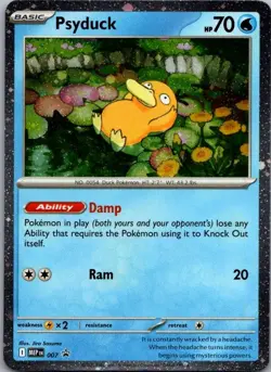 Pokemon TCG Psyduck Promo ME: Mega Evolution Promo 007 NM - Image 1