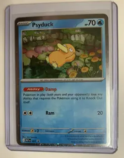 Pokemon TCG Mega Evolutions Psyduck 007 Me1 Black Star Promo. NM - Image 3