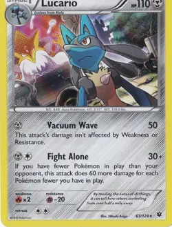 LUCARIO 63/124 HOLO POKEMON XY FATES COLLIDE - Image 1